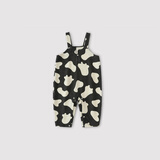 巴厘小猪宝宝背带裤春秋季婴儿连体裤子春款举重裤幼童卫衣裤男女童连身裤 牛奶糖 80