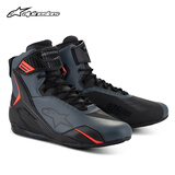 Alpinestars FASTER-4 a星摩托车四季骑行鞋机车鞋防摔摩托短靴骑士靴男女 黑/灰/荧光红1130 41