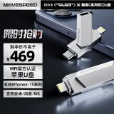 移速（MOVE SPEED）512GB苹果安卓手机u盘 Lightning Type-C 双接口电脑U盘 官方MFI认证 APP一键加密备份照片 酷客C 