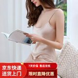 温影 睡衣女夏季薄款吊带睡裙性感露背缎面私房火辣打底裙子 香槟色 XL