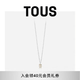 TOUS 桃丝熊925银小熊项链轻奢小众简约 白色 珍珠母贝