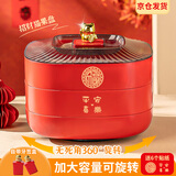 彩致（CAIZHI）干果盘新年果盘零食盘水果盘糖果盒客厅坚果收纳盒三层 CZ6642