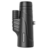 星特朗乐途10X42高清高倍便携单筒手机望远镜户外驴友演唱会球赛 黑色