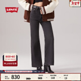 Levi's【商场同款】李维斯Ribcage女士牛仔裤气质微喇百搭 黑色 29/30