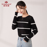 俞兆林（YUZHAOLIN）女装薄款针织衫女长袖打底衫毛衣镂空花针织衫女上衣 Y13KZ3398