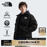 北面（The North Face）1996Nuptse高蓬鹅绒羽绒服ICON潮牌情侣款经典美版尺码|3C8D 4G3/宇宙黑 XS /165（建议90斤-110斤））