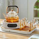 忆壶茶（YIHUTEA）煮茶壶电陶炉套装煮茶器烧水壶整套茶具泡茶壶养生炉功夫围炉套装 【手工编绳创意壶】至尊10件套