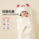 威尔贝鲁（WELLBER）婴儿襁褓包被宝宝四季适用抱被婴儿用品新生儿抱被抱毯婴儿抱被 麒麟 80*80cm