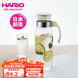 HARIO日本进口冷水壶大容量耐热玻璃杯凉水壶茶果汁杯1400ML