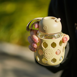 OPUS玻璃杯女士高颜值儿童夏季水杯便携学生小容量耐热杯礼物男实用 【便携款】340mL果木绿