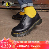 马丁（DR.MARTENS）1461 Bex女款春夏气质通勤光面皮黑色小厚底单鞋 黑色 36