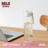 无印良品（MUJI）共聚酯 便携水杯高颜值运动水杯塑料杯 透明 750ml