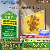 创维壁纸电视75A7E 75英寸deepseek AI电视机 超薄壁画艺术75吋miniled哑光屏显 家电液晶国家补贴20%