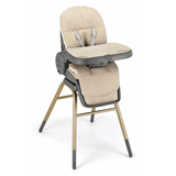 cam IL MONDO DEL BAMBINO意大利制造 进口儿童餐椅多功能婴儿高脚宝宝餐桌可折叠可当睡篮 【0-14岁】卡其金/2200-COL257