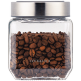 乐扣乐扣（LOCK&LOCK）玻璃储物罐密封防潮可视瓶盖加厚玻璃保鲜罐零食谷物杂粮收纳罐 LLG800- 500mL