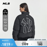 MLB羽绒服男女运动短款棉服保暖休闲秋冬24年新款3ADJB0446-50BKS-XS