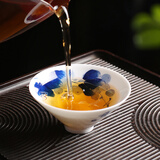 末都景德镇陶瓷功夫茶杯主人杯白瓷茶碗手绘青花瓷斗笠杯茶盏品茗单杯 葡萄款【50ML】
