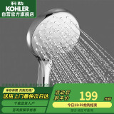 科勒（KOHLER）晨雨多功能流线型手持花洒喷头莲蓬头R72421T-CP