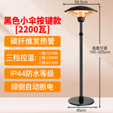 圣帕（SEPAT） 伞形取暖器户外商用大面积全屋电热神器冬天电暖气室内外暖风机家用烤火炉 黑色升降小伞2200瓦【按键3档】