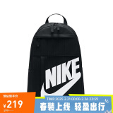 耐克（NIKE）男女双肩包背包 旅行包书包休闲包DD0559-010 黑白