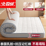 北极绒（Bejirog）乳胶床垫0.9m1.9m单人学生宿舍床褥子家用榻榻米加厚床被褥垫子 大小格云朵白厚约9cm厚 90cm*190cm 宿舍床
