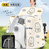 浪漫美西电动车挡风被夏季全包防晒遮阳罩电瓶摩托车四季防水防风24新薄款 钱兔似锦【全包+夜间反光+收纳扣】