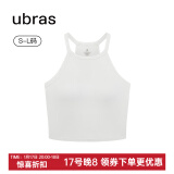 ubras【虞书欣同款】罗纹辣妹短款背心带胸垫背心女免穿内搭打底 工字背心-白色 M