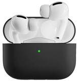 昶领Airpodspro2无线蓝牙耳机保护套纯色防尘防摔防滑耐磨防指纹可无线充电创意保护软壳 【深夜黑】硅胶耳机套丨AirPodsPro2 通用