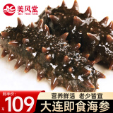 美风堂 即食海参大连单个装鲜食野生辽参非干货刺参海鲜年货9-15只500g