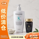 卡诗（KERASTASE）肌源焕新去屑蓬盈洗发水500ml+黑钻钥源洗发水80ml【临期清仓】