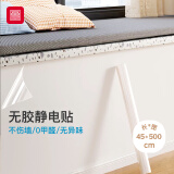 富居静电墙贴无胶墙纸自粘客厅卧室乳胶漆墙面保护膜透明45*500cm