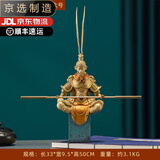 戏鲤铜大号摆件齐天大圣归来斗战胜佛美猴王工艺品公司开业 小号 长28*宽6.5*高32cm