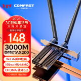 COMFAST AX200-PRO千兆intel电竞游戏双频5G台式内置PCI-E无线网卡wifi6代+蓝牙5.2+wifi接收器