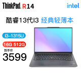 ThinkPad E14 13代I5-13500H可选 高性能设计开发 联想笔记本电脑 13代 i3-1315U 3K价位 R14黑 【定制】32G内存 2TB 固态