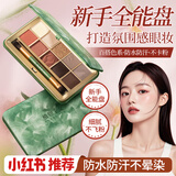 植物主义多色眼影新手持久易上色一盘多用腮红高光修容一体眉粉彩妆准孕妇 草本植染十色眼影【带刷子】
