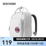 斯凯奇（Skechers）休闲背包Scolor系列男女同款多色手提双肩包简约旅游书包L322U139 月球灰/00MV 11.5升