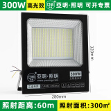 亚明照明亚明led投光灯户外防水工地广告庭院照明灯50W射灯强光室外泛光灯 300W-防水投光灯-亚明照明