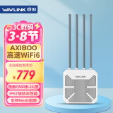 睿因（Wavlink）AERIAL HD6户外全向WiFi6路由器AX1800千兆室外桥接大功率无线AP户外直播网络覆盖工程WiFi基站