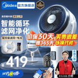 美的（Midea）空气循环扇直流变频电风扇落地扇家用WiFi智控电扇轻音轻羽扇 【滤网净化·APP智控】变频轻音-FGD24UZR