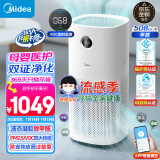 美的（Midea）空气净化器除甲醛除异味吸烟宠物净化器除雾霾PM2.5 空气消毒机KJ600G-RX600