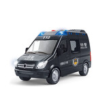 林达警车玩具可开门特警车男孩儿童惯性车消防车汽车模型 特警车