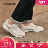 斯凯奇（Skechers）男鞋冬季商务皮鞋舒适板鞋休闲鞋防滑运动工作鞋210835新年礼物