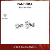 潘多拉（PANDORA）[新年礼物]闪亮永恒符号耳钉925银无限符号百搭精致生日礼物