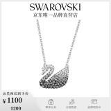 施华洛世奇（SWAROVSKI）Swan优雅天鹅项链女吊坠轻奢小众送女友生日礼物女 【爆款】黑白渐变色(大)5614103