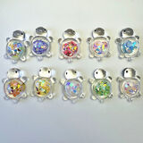 MPPMCK新款夜光透明亮片小乌龟diy玩具可爱奶油胶配件桌面摆件潮玩饰品 夜光亮片龟【颜色随机1个装】 2.8cm夜光亮片小龟龟