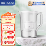 沁园（TRULIVA）净水壶家用 3.5L大容量 滤芯寿命显示 四重精滤厨房滤水壶  象牙白 【一机一芯】GS-P3111