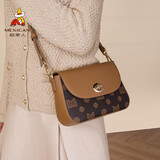 稻草人包包女包2025新款轻奢单肩斜挎包复古百搭小方包生日礼物送妈妈