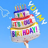新新精艺生日场景布置气球男孩女孩儿童周岁宝宝生日快乐百天生日蛋糕