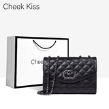 CheekKiss包包女包小c&k奢侈品2024最流行女士包轻奢大牌斜挎包生日礼物女 黑色Black