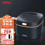 膳魔师（THERMOS） 电饭煲3L多模式触屏防粘涂层内胆家用智能电饭锅EHA-4136E紫灰色